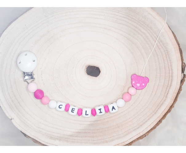 Attache tétine Celia ourson