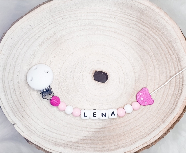 Attache tétine Lena ourson