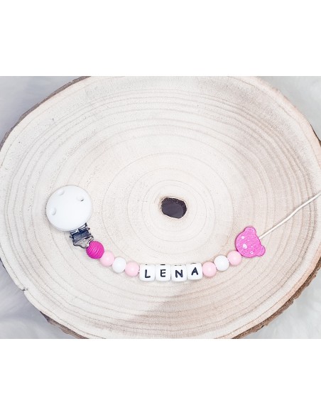 Attache tétine Lena ourson