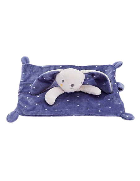 Doudou Lapin personnalisé - bleu