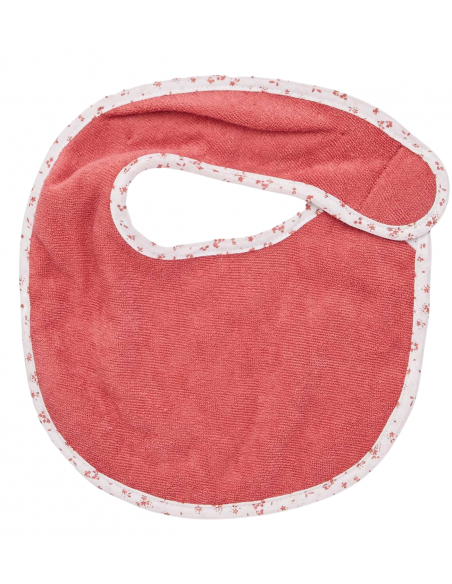 Bavoir naissance Fille - Saumon