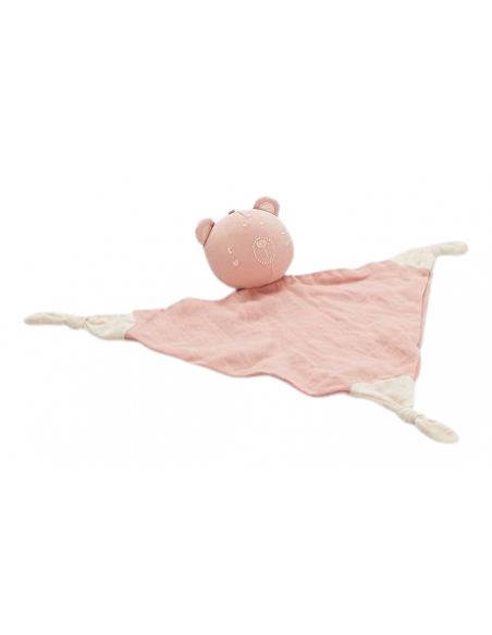 Doudou chaton personnalisé - rose