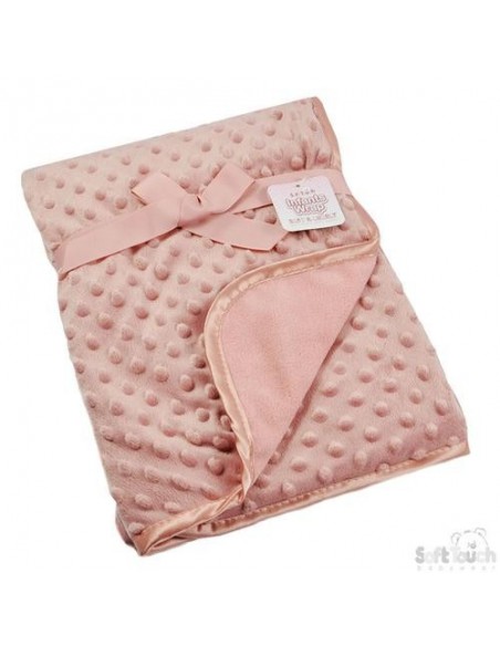 Couverture polaire Minky  Rose gold