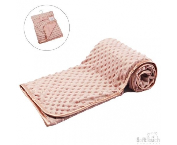 Couverture polaire Minky  Rose gold