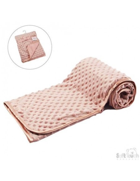 Couverture polaire Minky  Rose gold
