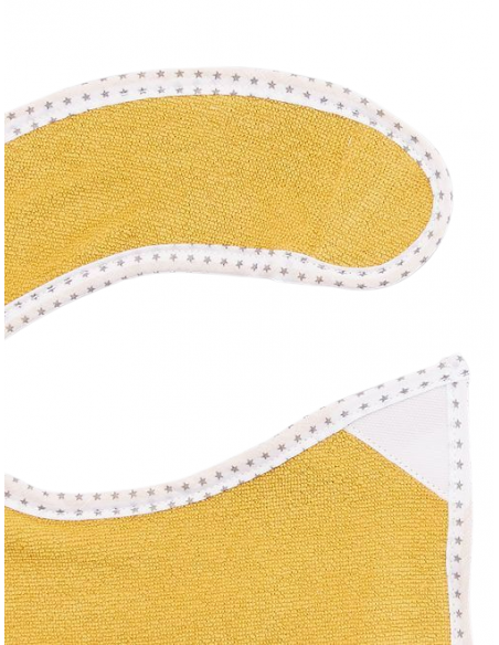 Bavoir naissance Moutarde