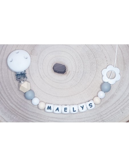 Attache tétine Maelys Fleur