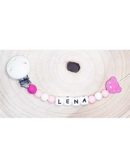 Attache tétine Lena ourson