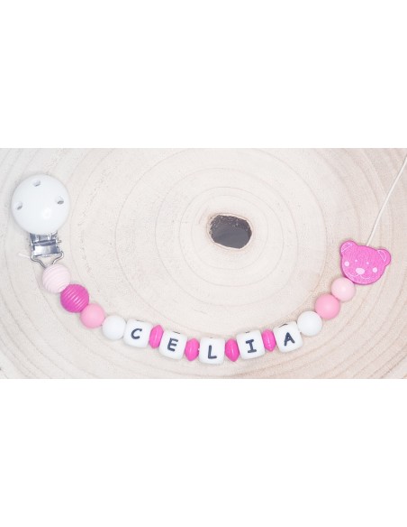 Attache tétine Celia ourson