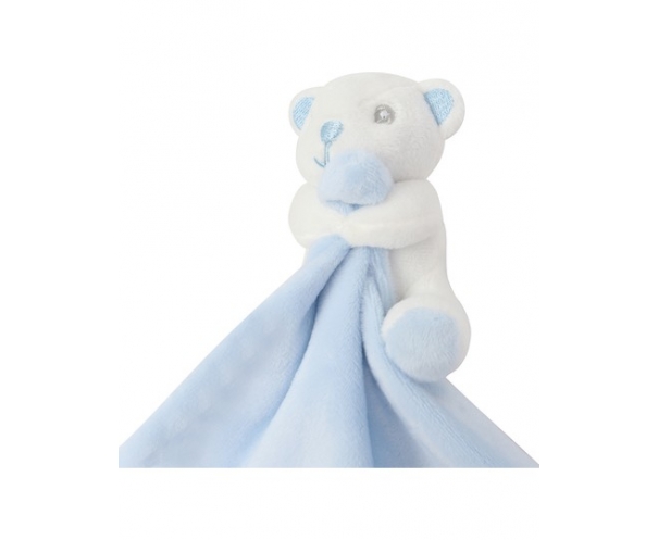 Doudou avec poche zipée - Rose / Ciel