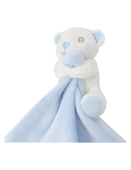 Doudou avec poche zipée - Rose / Ciel