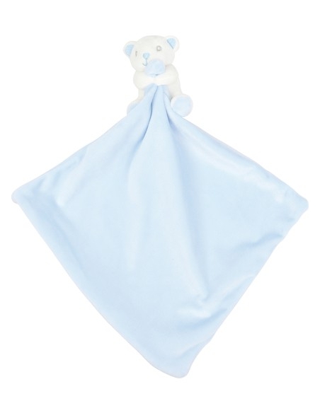 Doudou avec poche zipée - Rose / Ciel