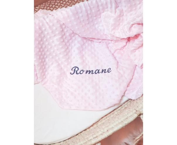 Couverture Minky  personnalisable