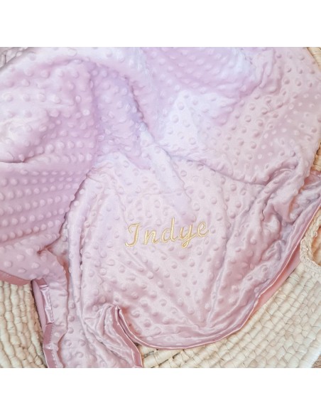 Couverture polaire Minky  Rose gold