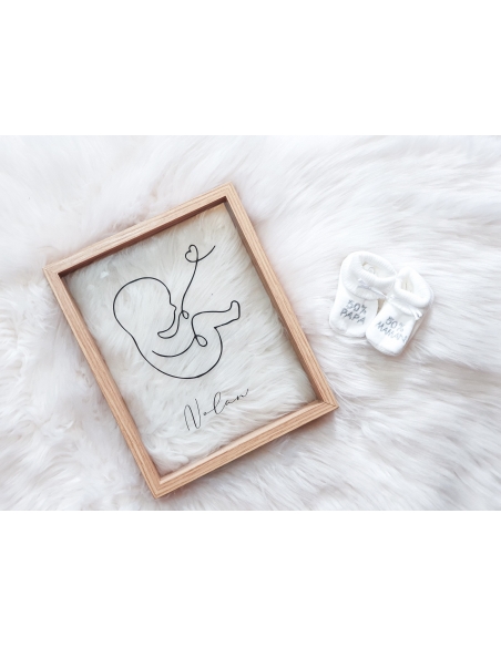 Cadre naissance personnalisé Eternity