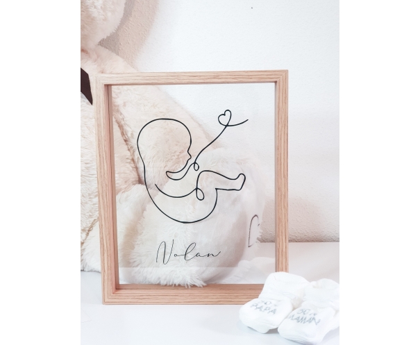 Cadre naissance personnalisé Eternity