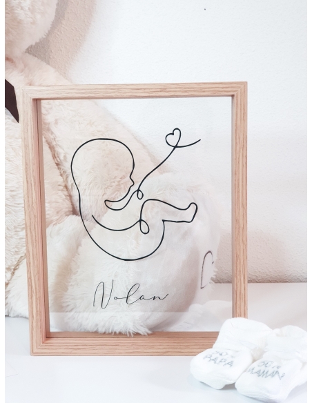 Cadre naissance personnalisé Eternity