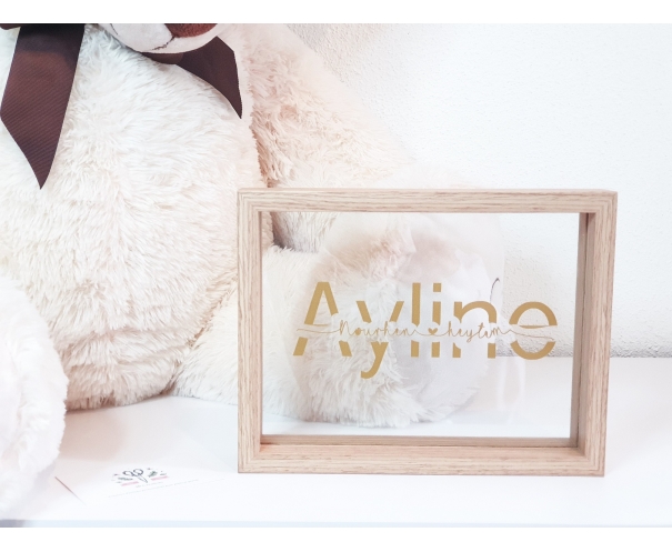 Cadre naissance personnalisé family
