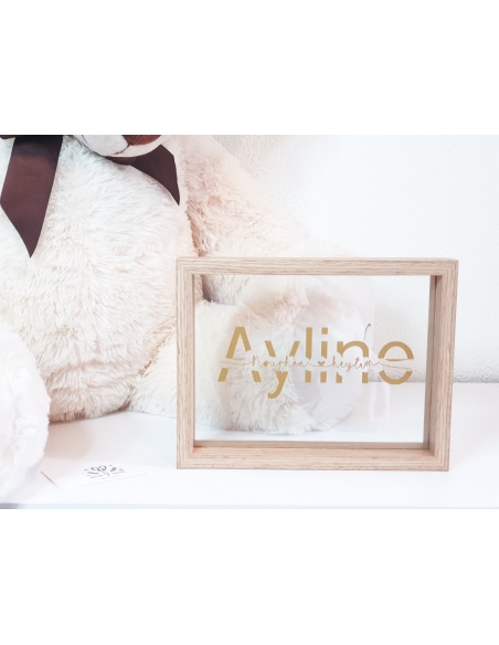 Cadre naissance personnalisé family