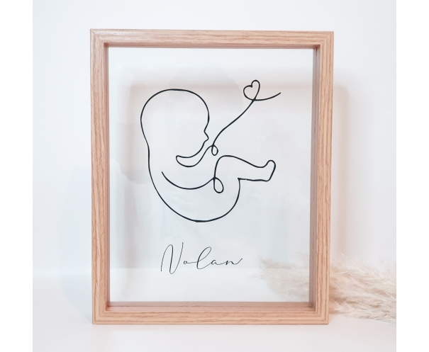 Cadre naissance personnalisé Eternity
