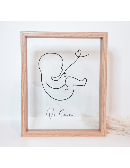 Cadre naissance personnalisé Eternity