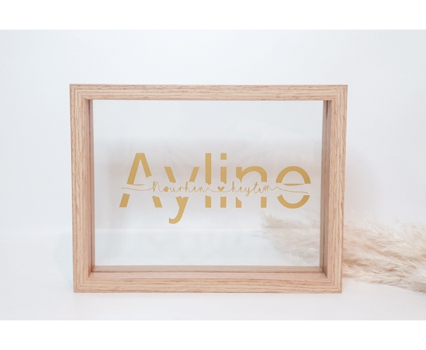 Cadre naissance personnalisé family