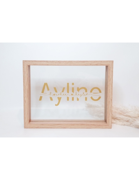 Cadre naissance personnalisé family