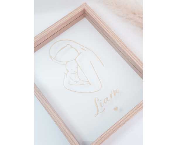 Cadre naissance personnalisé Love