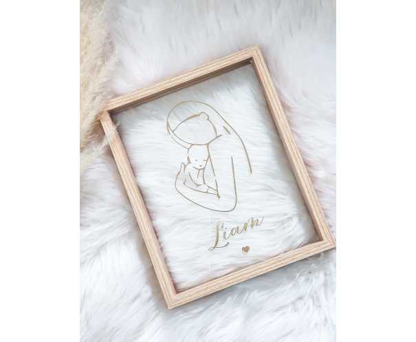 Cadre naissance personnalisé Love