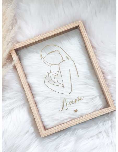 Cadre naissance personnalisé Love