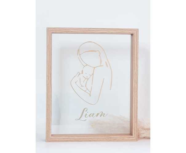 Cadre naissance personnalisé Love