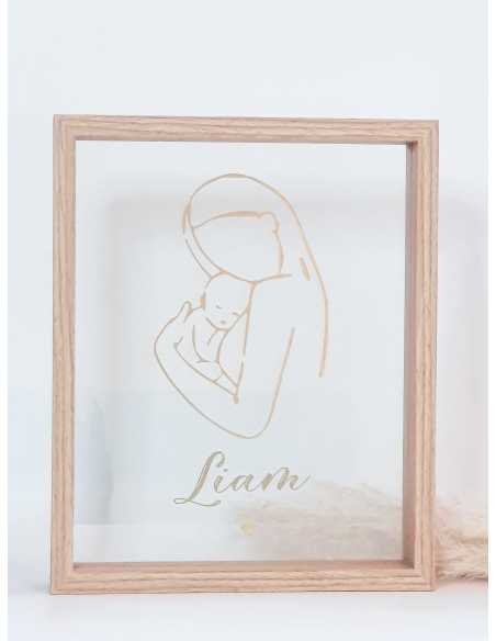 Cadre naissance personnalisé Love