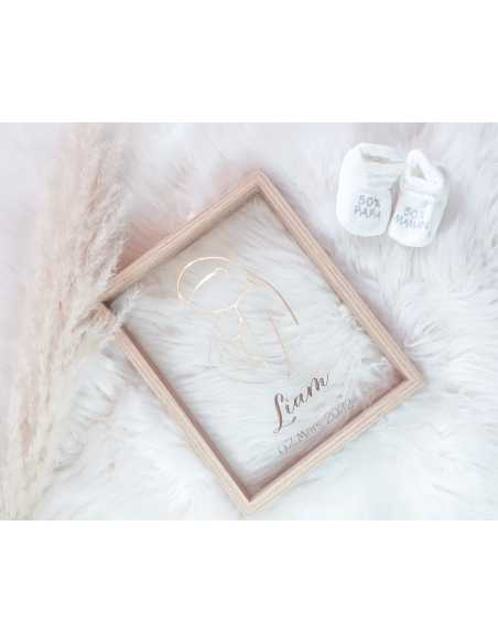 Cadre naissance personnalisé Love