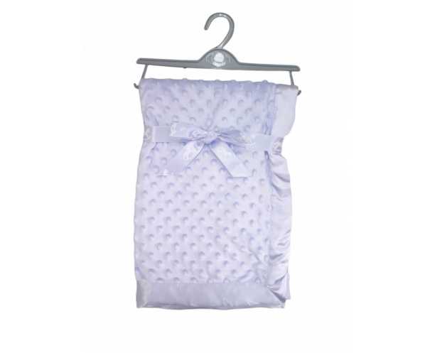 Couverture Minky avec bordure en satin