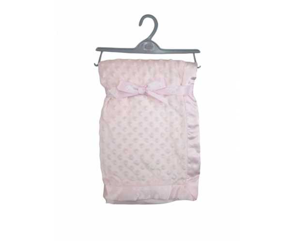 Couverture Minky avec bordure en satin