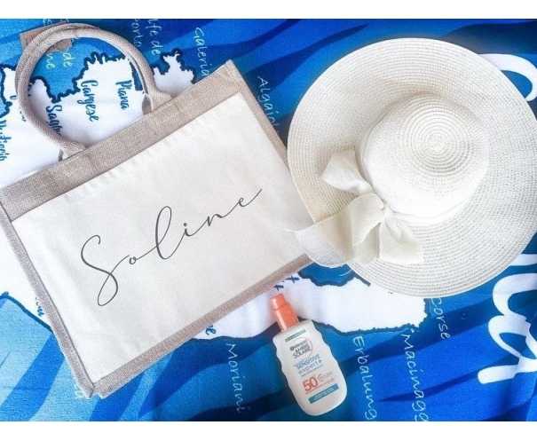 Sac en toile de jute personnalisé