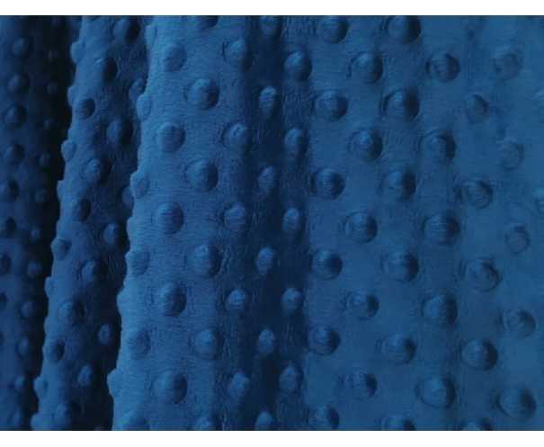 Couverture polaire Minky  Marine