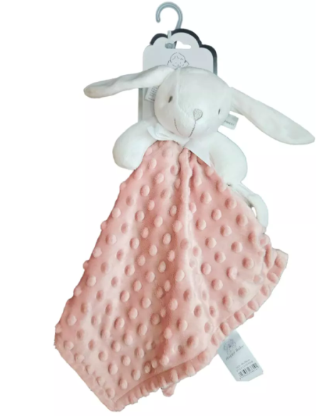 Doudou personnalisé Lapin  - Vieux Rose