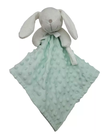 Pack couverture et doudou vert d'eau