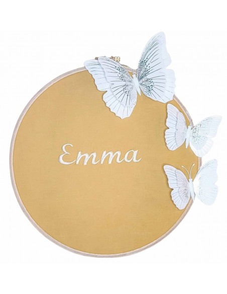 Cadre tambour personnalisé Butterfly